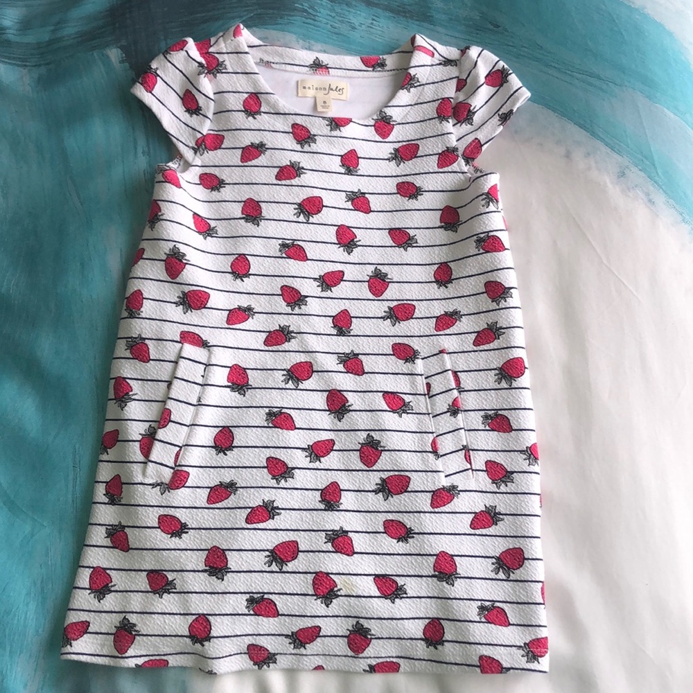 Madison Jules Strawberry print girl dress 5